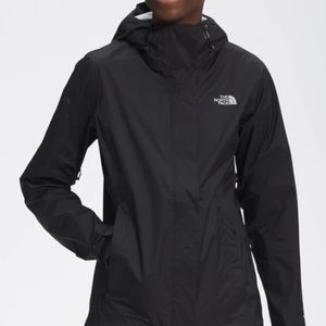 NEW The North Face Black Rain Coat XS